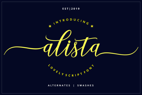 Alista: A Modern Calligraphy Font for Elegant Editorial Design