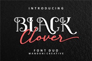 Black Clover Duo: A Versatile Font for Creative Makers