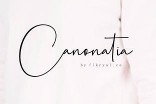 Canonatia: A Beautiful and Light Handwritten Font for Makers