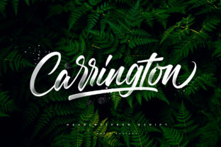 Carrington: A Dynamic Script Handwritten Font for Crafters