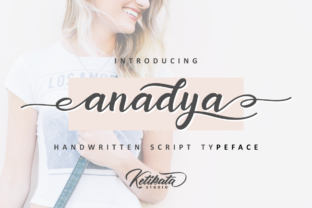 Discover the Elegance of Anadya: A Beautiful Script Handwritten Font