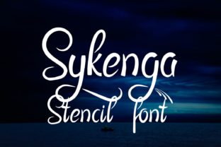 Discover the Elegance of Sykenga: A Stencil Font with Swashes