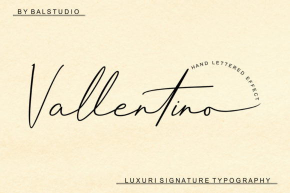 Discover the Elegance of Vallentino: A Stylish Script Font