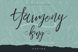 Harmony King: A Striking Handwritten Brush Font for Creative Projects