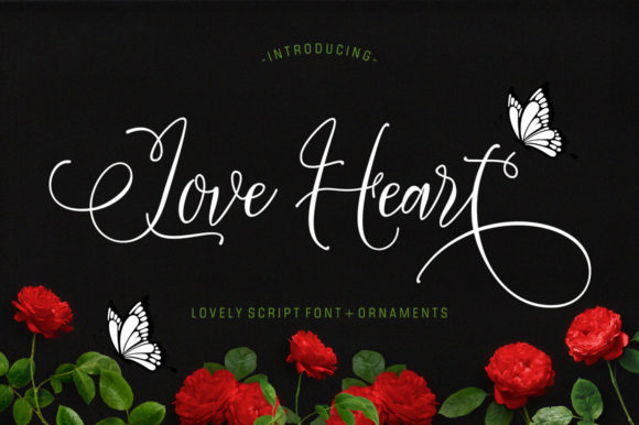 Love Heart: A Calligraphy Font for Elegant Publishing
