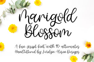 Marigold Blossom: A Sweet, Soft Script for Editorial Design