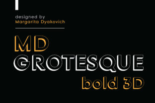 MD Grotesque Bold 3D: A Modern Sans Serif for Eye-Catching Design