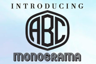 Monograma: Elevate Your Brand with a Stunning 3-Letter Font