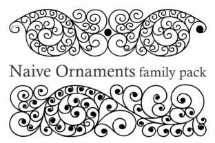 Naive Ornaments Family: A Charming Font for Crafters and Designers