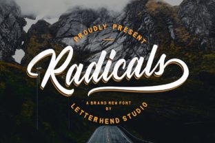 Radicals: A Charming Script Font for Makers and Designers