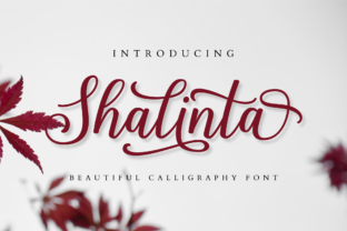 Shalinta: A Beautiful Calligraphy Font for Editorial Design