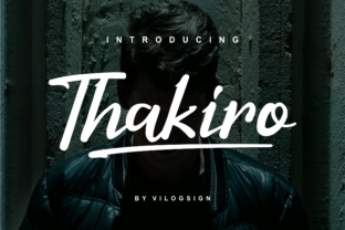 Thakiro: A Modern Script Font for Web Design
