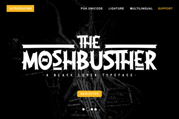 Unleash Creativity with The Moshbusther Font